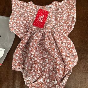 PatPat Pink Floral Baby Outfit